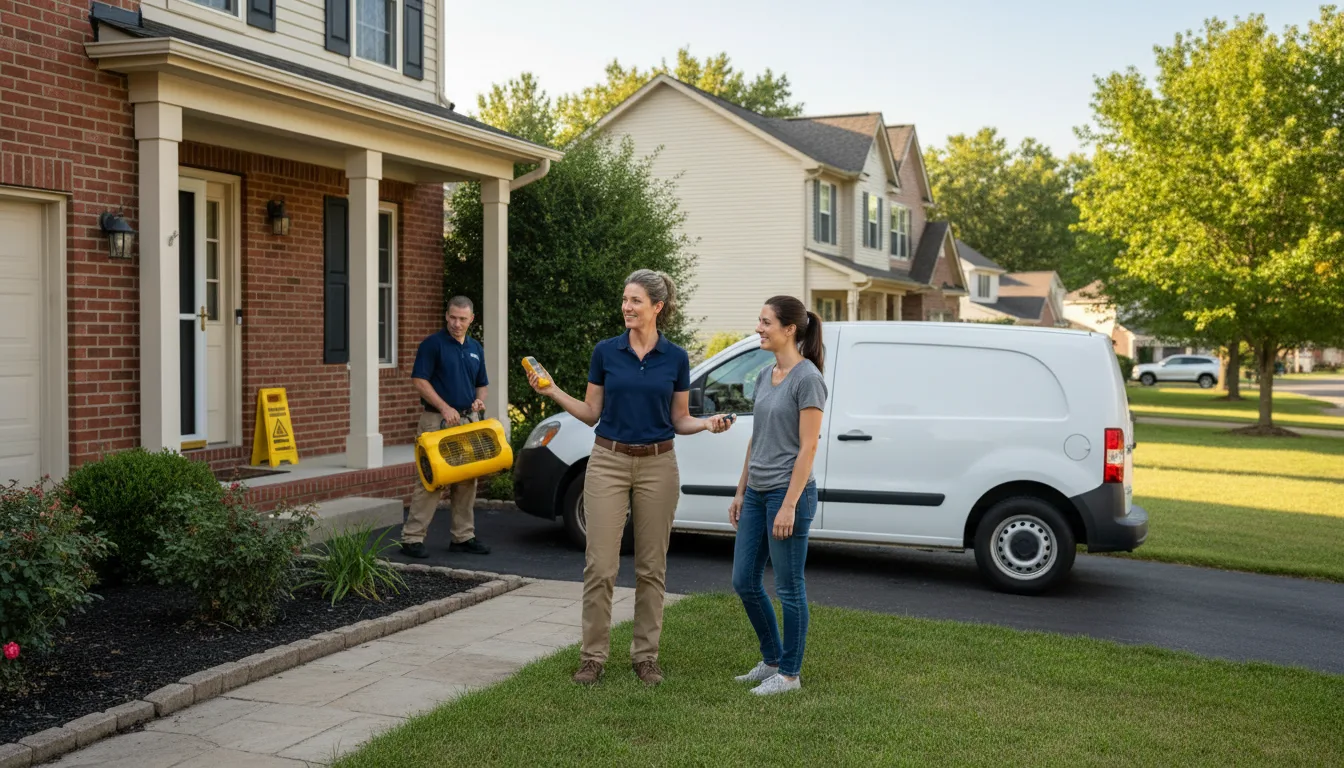 Residential water damage restoration in Augusta, MI